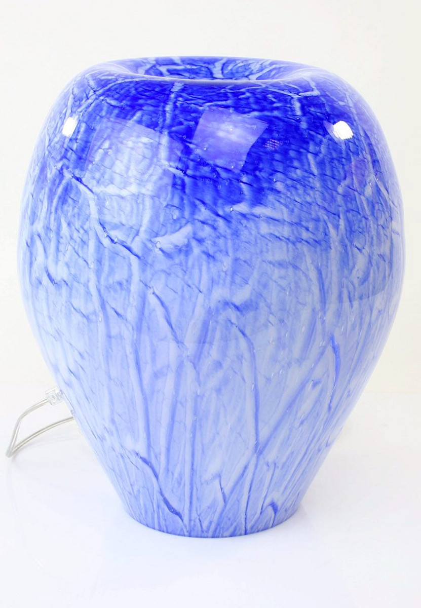 Loranto + Blue, lamp wit-blauw, 1e deuk